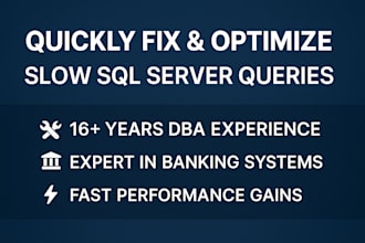 quickly fix and optimize slow sql server queries