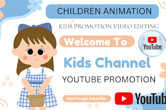 do children animation kids promotion video editing kids song kids learning