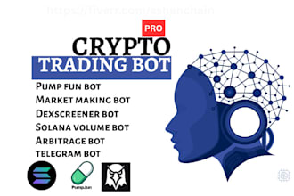 develop pump fun bot, dexscreener bot, solana bot, telegram bot