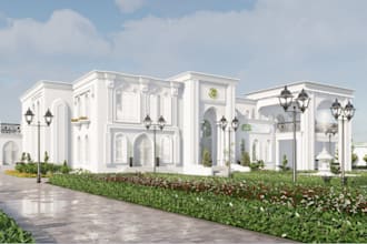 refix 3d luxury villa, cgi patio, landscape design, facade ,architecture design