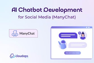 develop advanced ai chatbot for social media platforms with manychat