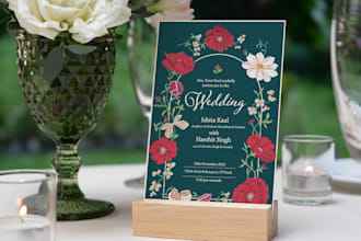 design your wedding card