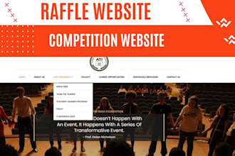 design giveaway raffle website life coach consulting website investment website