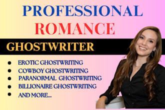 ghostwrite original romance, romance fantasy, erotic ebook