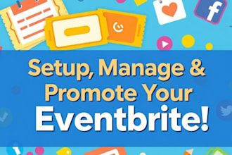 set up, manage and promote your eventbrite, event planning