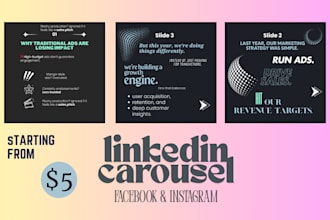 design linkedin carousels fb and ig posts in canva free or pro