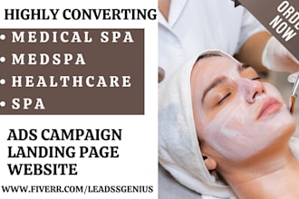 generate medical spa leads medical leads healthcare medspa medical spa website