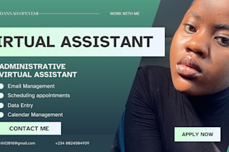 assist with data entry, research, and admin support to boost