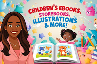 do children ebook kids illustration coloring book activity book kids storybook