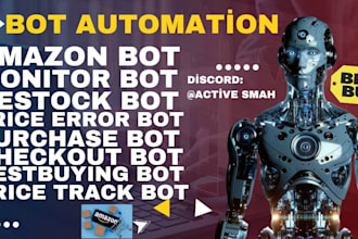 develop auto purchase bot, checkout bot, monitoring bot, buying bot