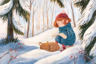 create stunning children book illustration package for KDP