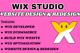 create design wix studio booking website edit design redesign wix development