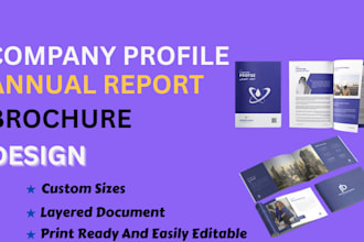 design company profile, catalogue design ,annual report, proposal, booklet