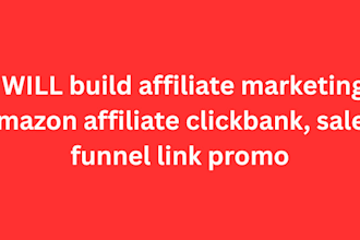 build affiliate marketing, amazon affiliate clickbank, sales funnel link promo