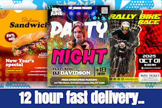 design a professional flyer, brochure or postcard