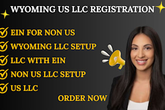register US llc in wyoming and get ein for non US resident