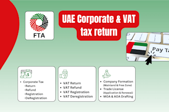 prepare uae corporate tax return and vat filing