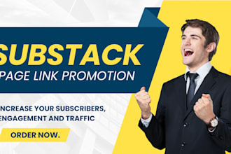 organically get substack subscriber, substack page link promotion