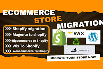 migrate your shopify online store to magento bigcommerce  wordpress woocommerce