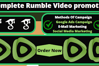 run effective email marketing campaign to grow rumble video