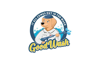 design modern pressure washing company logo
