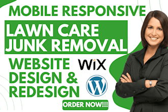 junk removal website lawn care junk removal leads landscaping wordpress website