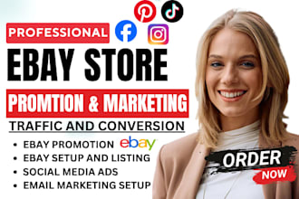 boost your ebay sales, ebay promotion, ebay seo and listing, ebay marketing