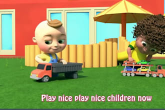 3d animation video, 3d commercial animation, 3d kids animation, music video