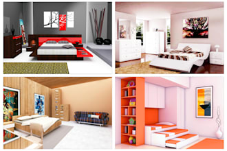 create the expert interior design in 3ds max vray rendered