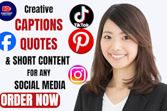 be your social media ghost writting for viral captions quote short post in 24hrs