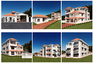 create an expert exterior design in 3ds max vray rendered