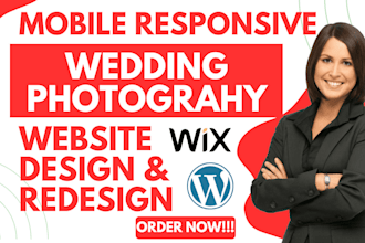 wedding photography website event planning photo booth rental wordpress website