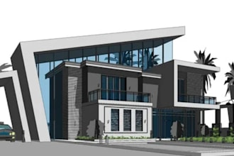 design architectural project in revit and autocad and sketchup for your project