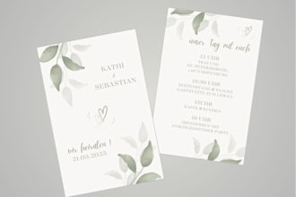 design your individual invitation or greeting card for events