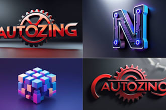 create unique 3d abstract logo designs for your brand