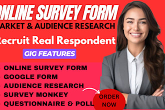 obtain 1000 respondents to fill your online survey form and questionnaire