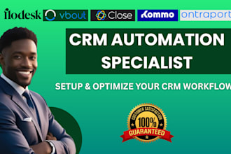 setup and automate vbout, ontraport, kommo, flodesk, close CRM