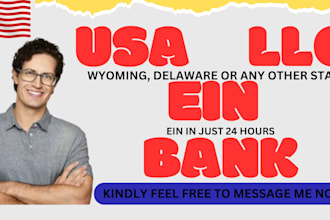 do US llc registration, ein number, in wyoming, delaware, for non US resident