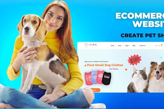 design responsive shopify pet store pet ecommerce website