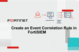 create fortisiem custom rule for brute force login success