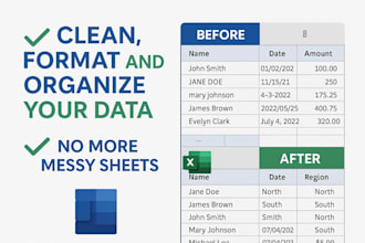clean, format, and organize your excel or google sheets data