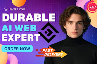 design durable ai website forum 10web ai design agency website