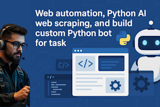 build python ai bot, ai automation, ai web scraper, ocr, rag, dip, llm chatbot