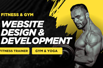 create a fitness trainer, gym, yoga, and personal trainers website