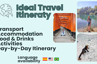 create your ideal travel itinerary based on your interests and destination