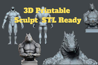 sculpt high quality stl 3d models for 3d printing collectibles zbrush sculpt