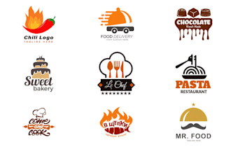 do food, cafe, coffee and restaurant logo and nay graphics design