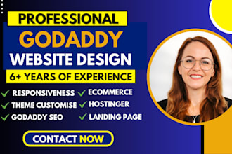 build godaddy website design ecommerce website and godaddy website development