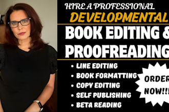 do developmental edit, proofread, format your ebook, memoir story, fiction novel