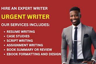 do any assignment, essay writing, case studies, in french, spanish, and english